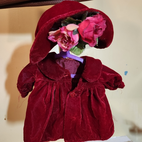 Vintage doll coat and hat - Picture 1 of 4